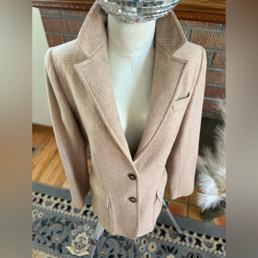 VINTAGE WOOL MONTALDOS SKIRT AND JACKET SET - Picture 4 of 10